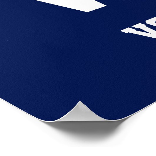 Als we vechten winnen we Harris Walz Poster (Hoek)