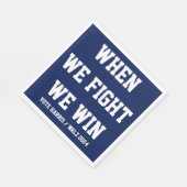 Als we vechten winnen we Harris Walz Servet (Hoek)