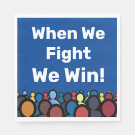 Als we vechten winnen we Harris Walz Servet