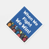 Als we vechten winnen we Harris Walz Servet (Hoek)