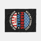 Als we vechten, winnen we niet fleece deken (Voorkant (Horizontaal))