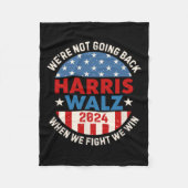 Als we vechten, winnen we niet fleece deken (Voorkant)