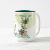 Als we Waterverf Yoga Mok horen (Voorkant rechts)