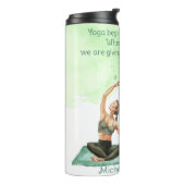 Als we Waterverf Yoga Travel Mug horen Thermosbeker (Gedraaid links)