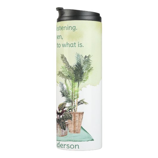 Als we Waterverf Yoga Travel Mug horen Thermosbeker (Geroteerd rechts)