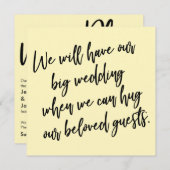 Als we Yellow Postponed Weddenschap Kaart kunnen b (Voorkant / Achterkant)