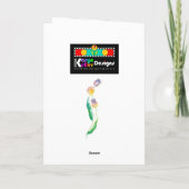 "Als we zouden leren geloven" wenskaart Kaart (Achterkant)