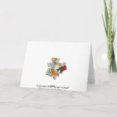 "Als wij Kerstman vangen, zullen wij koekjes Feestdagen Kaart (Achterkant)