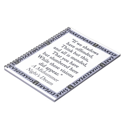 Als wij schaduwen beledigd hebben notitieboek (Linkerzijde)