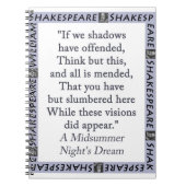 Als wij schaduwen beledigd hebben notitieboek (Voorkant)