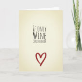 Als wijn kanker geneest kaart (Voorkant)
