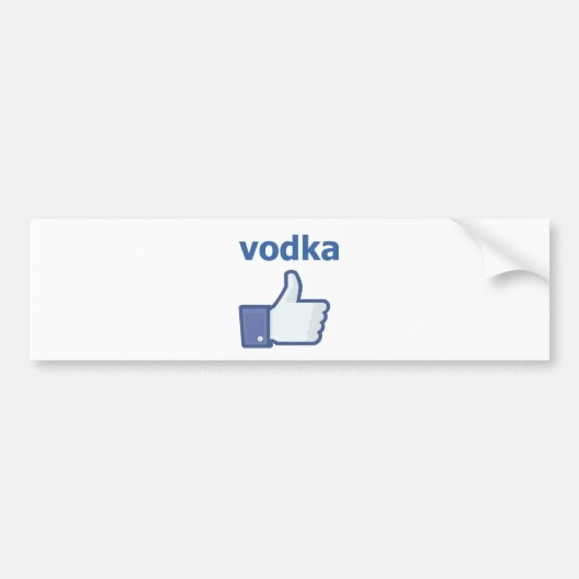 ALS wodka Bumpersticker (Voorkant)