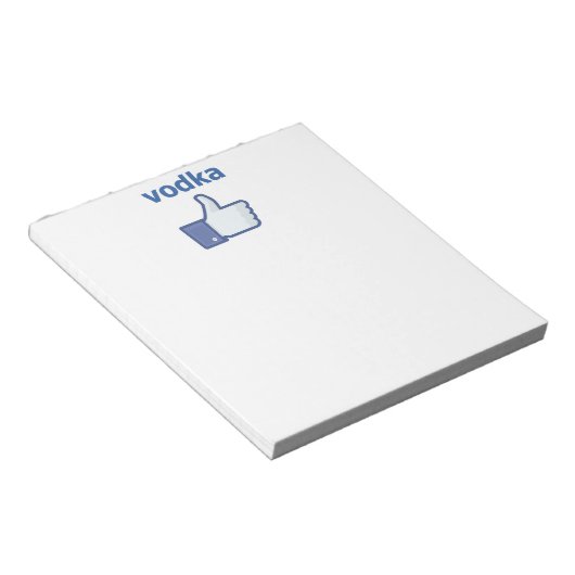 ALS wodka Notitieblok (Schuin)