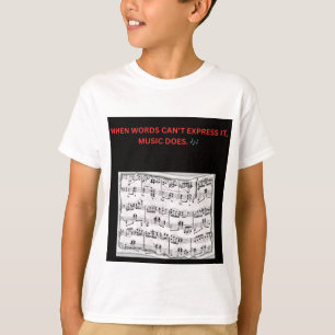 ALS WOORDEN HET NIET KUNNEN UITDRUKKEN, DOET MUZIE T-SHIRT