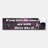 Als_You_Love_the_Ones_paars_cloud Bumpersticker (Voorkant)