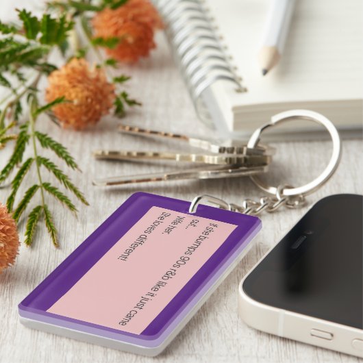 Als ze 90's Sleutelhanger van de Muziek blaast (Voorkant Rechts)