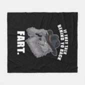 Als ze achter je rug praten Fart Meme Fleece Deken (Voorkant (Horizontaal))