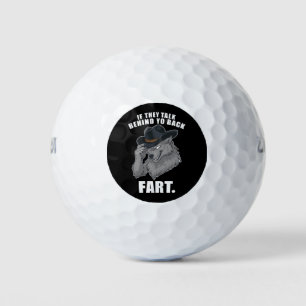 Als ze achter je rug praten Fart Meme Golfballen