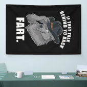 Als ze achter je rug praten Fart Meme Spandoek (Beurs)
