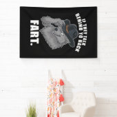 Als ze achter je rug praten Fart Meme Spandoek (Insitu)