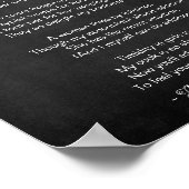 Als ze alle gedicht zwart en wit bedoelen poster (Hoek)