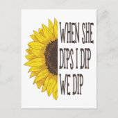 Als ze me dipt, dan dip ik... briefkaart (Voorkant)