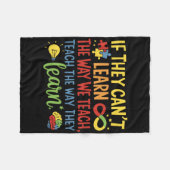 Als ze niet kunnen leren hoe we speciale Ed Te ond Fleece Deken (Voorkant (Horizontaal))