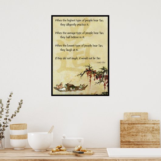 Als ze niet lachen, zou het niet Tao zijn Poster (Keuken)