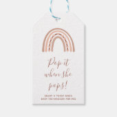 Als ze Pop op de zwarte regenboog Cadeaulabel (Voorkant)