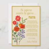 Als ze wist hoeveel ik van haar houd, mama | Moede Feestdagenkaart (Voorkant)