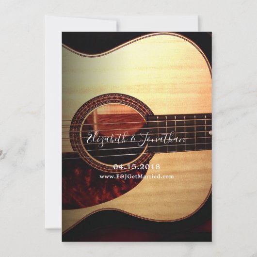 Als ze zeggen dat ik gitaarland huwelijk doe kaart (Achterkant)