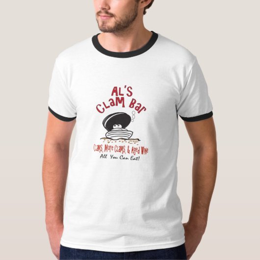 Al's zeer eigen Clam Bar! T-shirt (Voorkant)