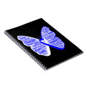ALS Ziektebewustmaking Butterfly Ribbon Notitieboek (Rechterzijde)