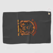 Als zombies ons achterna komen ik struikel jij ker golfhanddoek (Horizontaal)