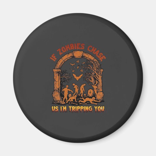 Als zombies ons achterna komen val ik je omver Vle Magneet (Voorkant)