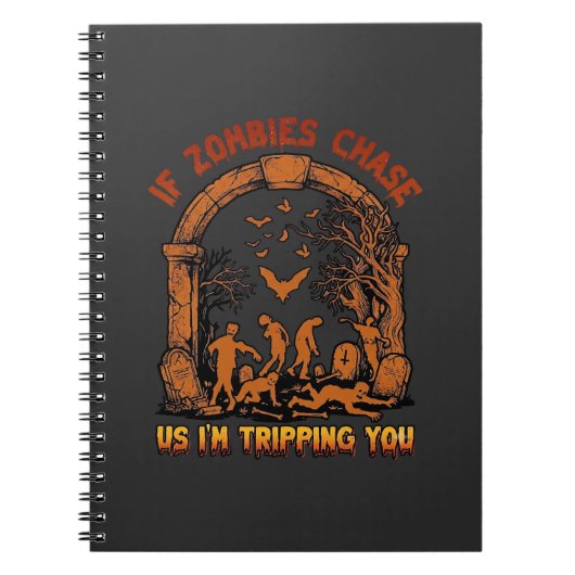 Als zombies ons achterna komen val ik je omver Vle Notitieboek (Voorkant)