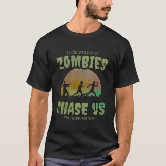 Als zombies ons achtervolgen, dan maak ik je een g t-shirt