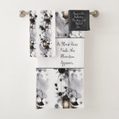 Als Zwarte Rozen Vervagen Geest Handdoek Set (Insitu)