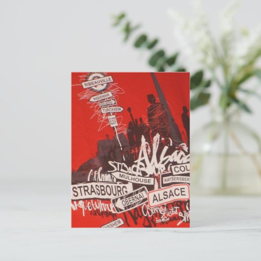 Alsace - briefkaart (Staand voorkant)