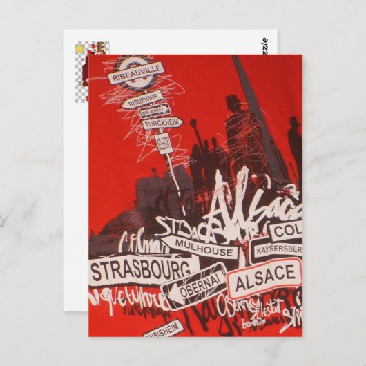 Alsace - briefkaart (Voorkant / Achterkant)