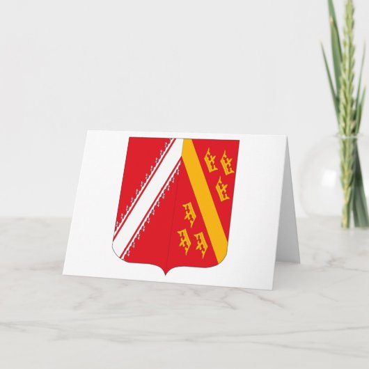 Alsace Coat of Arms Greeting Card Kaart (Voorkant)