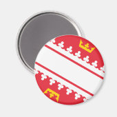 Alsace flag Magnet (Voorkant / Achterkant)