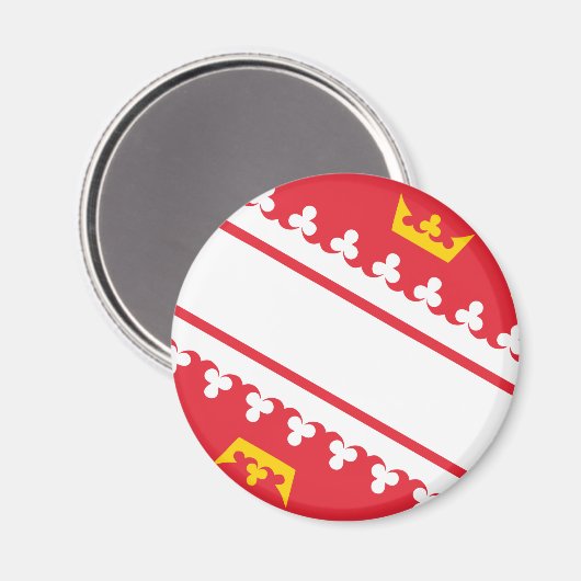 Alsace flag Magnet (Voorkant / Achterkant)