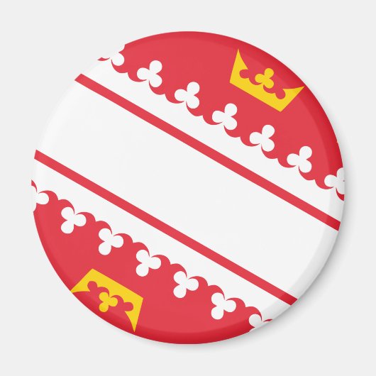 Alsace flag Magnet (Voorkant)