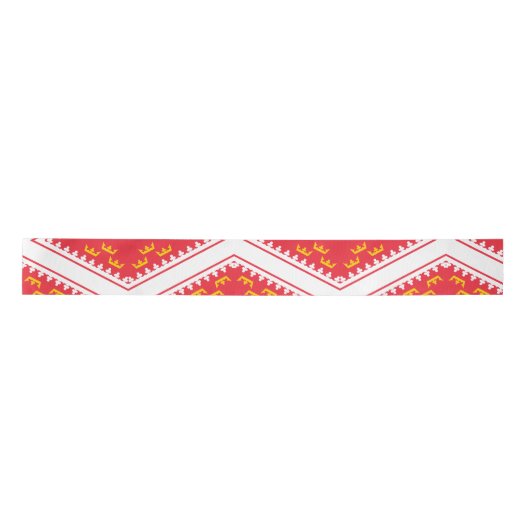 Alsace flag Ribbon Satijnen Lint (Voorkant)