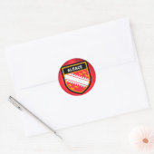 Alsace Flag Ronde Sticker (Envelop)