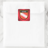 Alsace Flag Vierkante Sticker (Tas)