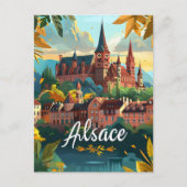 Alsace France Briefkaart (Voorkant)