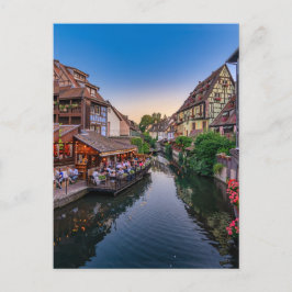 Alsace France Flower Water Canal Briefkaart