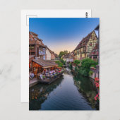 Alsace France Flower Water Canal Briefkaart (Voorkant / Achterkant)